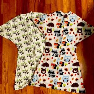 2 zipadee zip sleep sacks, size medium